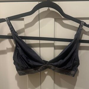 Calvin Klein Charcoal Gray Bralette